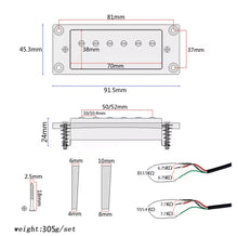 Load image into Gallery viewer, Alnico V Humbucker Pickup Set | Neck and Bridge | Gold | Pickups for LP/SG-Style Electric Guitar - Charles Morgan Guitars