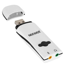 Load image into Gallery viewer, NEEWER | Audio Adapter | NW-U30 USB External Stereo Adapter for PC/Laptop Recording - Gigbagger
