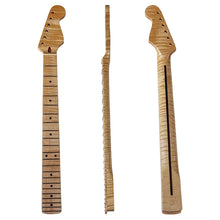 Load image into Gallery viewer, Electric Guitar Neck | 22 frets | Canadian Tiger Maple | Neck for ST-Style Electric Guitar - Charles Morgan Guitars