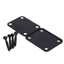 Load image into Gallery viewer, Neck Plate | Chrome or Black | Replacement Plate for Guitar Neck | Includes: Joint Board with Screws - Gigbagger