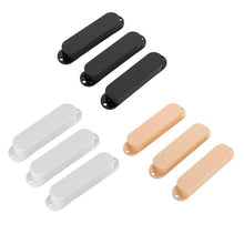 Load image into Gallery viewer, Pickup Covers | Set of 3 | 3 Styles | Closed Plastic Single Coil Guitar Pickup Covers - Gigbagger