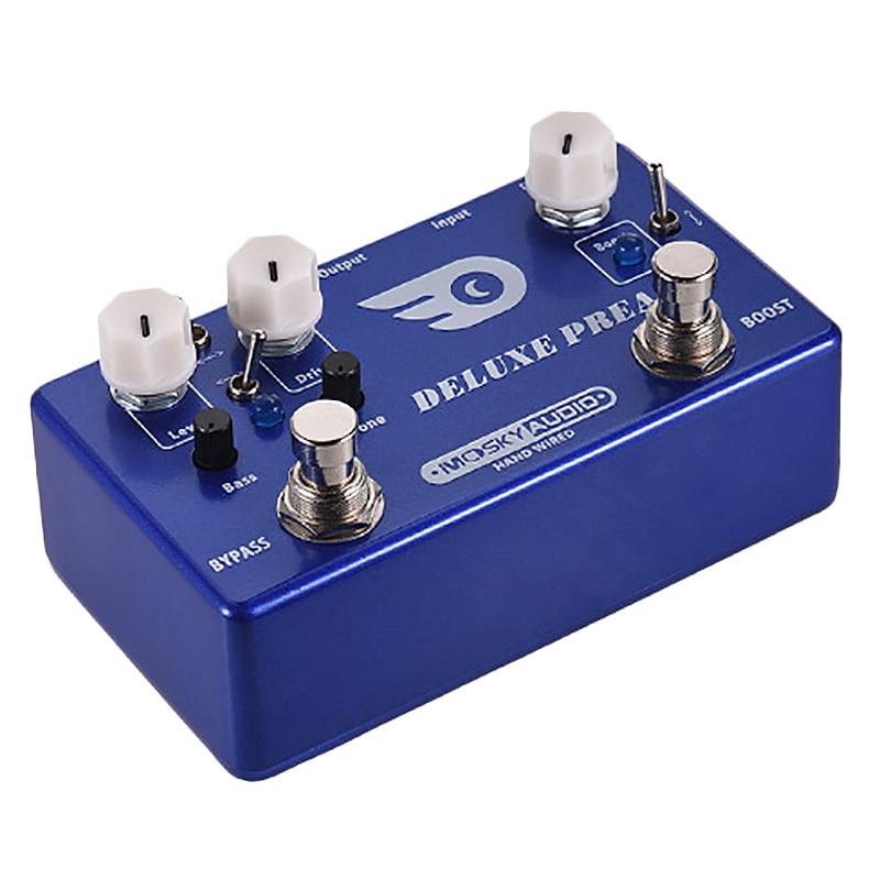 MOSKY Deluxe Preamp 2 in 1 Boost Classic Overdrive Effects with