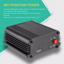 Load image into Gallery viewer, ONLENY | Microphone Power Supply | 48V | 1-Channel Phantom Power Supply with One XLR Audio Cord - Gigbagger