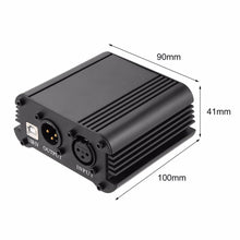 Load image into Gallery viewer, ONLENY | Microphone Power Supply | 48V | 1-Channel Phantom Power Supply with One XLR Audio Cord - Gigbagger