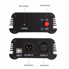 Load image into Gallery viewer, ONLENY | Microphone Power Supply | 48V | 1-Channel Phantom Power Supply with One XLR Audio Cord - Gigbagger