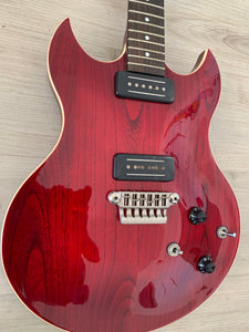 VOX SDC 33 Double Cut Away Electric Guitar in Transparent Red with a Soft Gig Bag!!