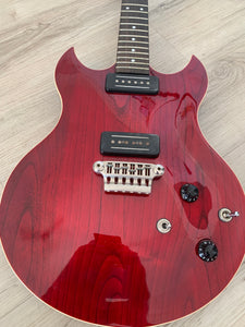 VOX SDC 33 Double Cut Away Electric Guitar in Transparent Red with a Soft Gig Bag!!