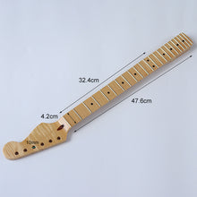 Load image into Gallery viewer, Electric Guitar Neck | 22 frets | Canadian Tiger Maple | Neck for ST-Style Electric Guitar - Charles Morgan Guitars
