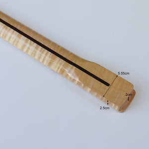 Electric Guitar Neck | 22 frets | Canadian Tiger Maple | Neck for ST-Style Electric Guitar - Charles Morgan Guitars