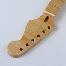 Load image into Gallery viewer, Electric Guitar Neck | 22 frets | Canadian Tiger Maple | Neck for ST-Style Electric Guitar - Charles Morgan Guitars

