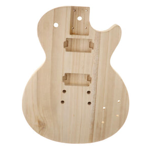 Unfinished Electric Guitar DIY Body | Natural Wood Body for LP-Style Electric Guitar - Charles Morgan Guitars