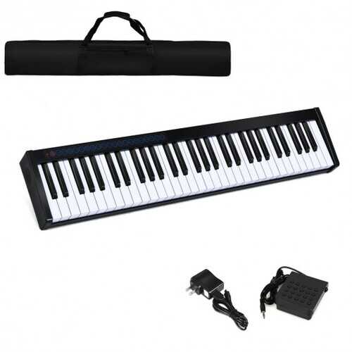 Digital Piano | Black | 61-Key | Portable Digital Stage Piano with Carrying Bag - Gigbagger