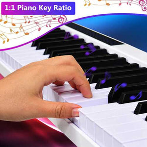 Digital Piano | White | 61-Key | Portable Digital Stage Piano with Carrying Bag - Gigbagger