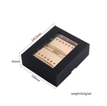 Load image into Gallery viewer, Alnico V Humbucker Pickup Set | Neck and Bridge | Gold | Pickups for LP/SG-Style Electric Guitar - Charles Morgan Guitars
