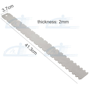 Notched Fret Ruler | Fingerboard Straight Edge to Check Frets | Luthier Tool - Charles Morgan Guitars