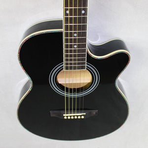 CHAOYI | 6 String | 40 Inch | Black Basswood Body with Brazil Wood Fretboard - Gigbagger