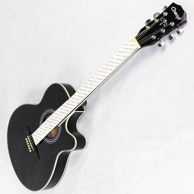 CHAOYI | 6 String | 40 Inch | Black Basswood Body with Brazil Wood Fretboard - Gigbagger