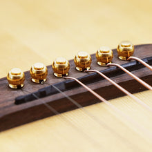Load image into Gallery viewer, Acoustic Guitar Bridge Pins | Set of 6 | Brass | String Bridge Pins - Gigbagger
