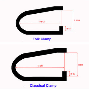 Acoustic/Folk Guitar Bridge Clamp | Cast Steel Clamp | C-Clamp Acoustic/Folk Guitar Repair Tool - Gigbagger