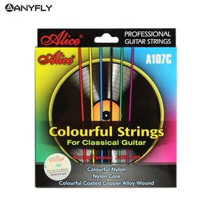 ALICE | A107C Coated Copper Alloy Wound | Colorful Nylon Classical Guitar Strings - Gigbagger
