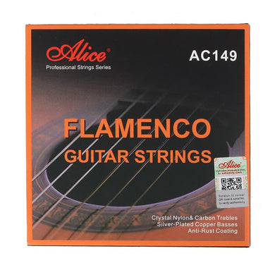 ALICE | AC149 Flamenco Guitar Strings Crystal Nylon & Carbon, Sliver Plated, Anti-Rust Coating - Gigbagger