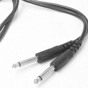 Audio Cable | Black | 10 ft | 6.35mm 1/4 inch Audio/Instrument Patch Cable - Gigbagger