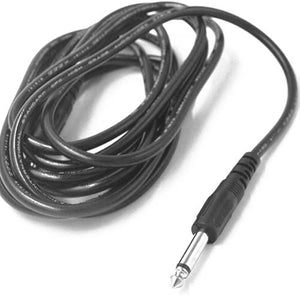 Audio Cable | Black | 10 ft | 6.35mm 1/4 inch Audio/Instrument Patch Cable - Gigbagger