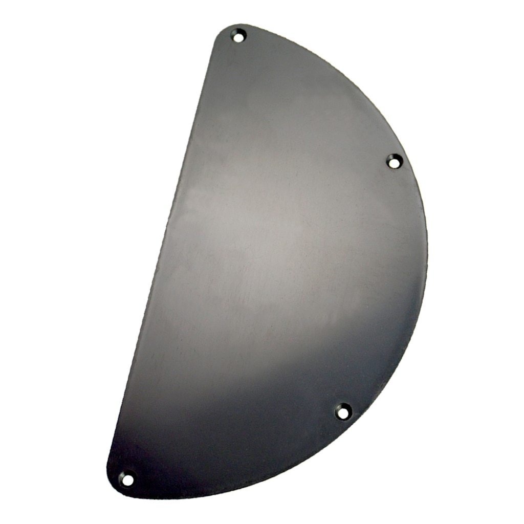 Backplate | Black | Plastic Semicircle Electric Guitar Back Plate Cavity Cover - Gigbagger