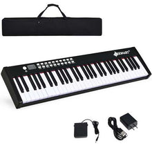 Load image into Gallery viewer, BX-II | 61 Key | Black | Digital Piano Touch Sensitive with Bluetooth and MP3 - Gigbagger
