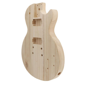 Unfinished Electric Guitar DIY Body | Natural Wood Body for LP-Style Electric Guitar - Charles Morgan Guitars