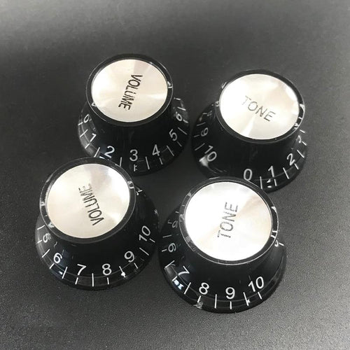 Control Knobs | Black | 2 Tone / 2 Volume | LP/SG-Style Electric Guitar Control Knobs - Gigbagger