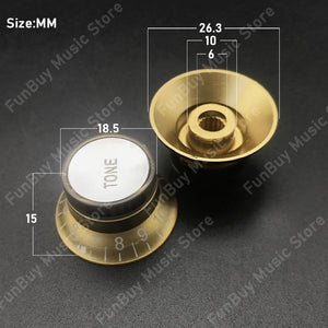 Control Knobs | Gold | 2 Tone / 2 Volume | LP/SG-Style Electric Guitar Control Knobs - Gigbagger