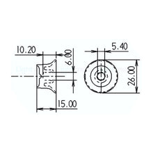 Load image into Gallery viewer, Control Knobs | Set of 4 | Silver Top/Coffee Bottom | Top Hats for LP/SG Style Electric Guitars - Gigbagger
