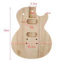 Load image into Gallery viewer, Unfinished Electric Guitar DIY Body | Natural Wood Body for LP-Style Electric Guitar - Charles Morgan Guitars
