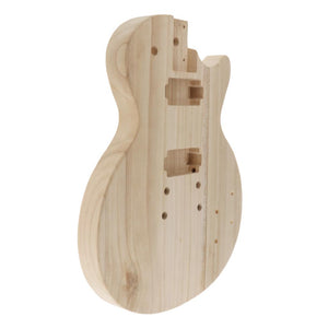 Unfinished Electric Guitar DIY Body | Natural Wood Body for LP-Style Electric Guitar - Charles Morgan Guitars