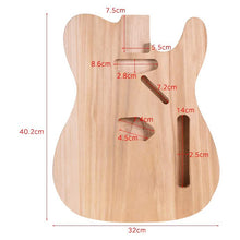 Load image into Gallery viewer, Unfinished Electric Guitar DIY Body | Maple Tele-Style Electric Guitar - Charles Morgan Guitars
