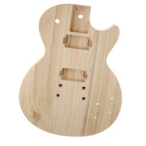 Unfinished Electric Guitar DIY Body | Natural Wood Body for LP-Style Electric Guitar - Charles Morgan Guitars