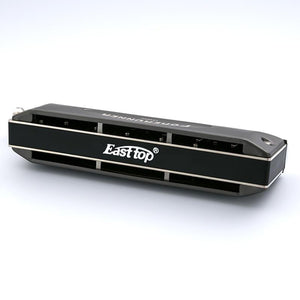 EAST TOP | Harmonica | Chromatic | 12 Holes | Key of C | Stainless Steel with Case - Gigbagger
