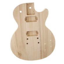 Load image into Gallery viewer, Unfinished Electric Guitar DIY Body | Natural Wood Body for LP-Style Electric Guitar - Charles Morgan Guitars
