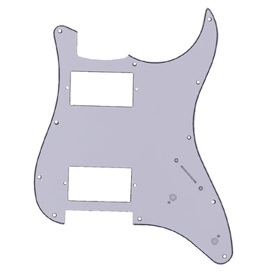 Electric Guitar Pick Guard | Dual Humbuckers (HH) | White 3-Ply ST-Style Electric Guitar Pick Guard - Gigbagger