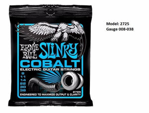 ERNIE BALL | Gauge: .008-.038 | Slinky Cobalt Electric Guitar Strings - Gigbagger