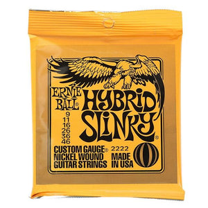 ERNIE BALL | Gauge: .009-.046 | Hybrid Slinky Electric Guitar Strings - Gigbagger