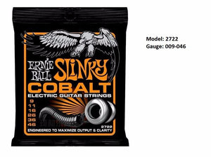 ERNIE BALL | Gauge: .009-.046 | Slinky Cobalt Electric Guitar Strings - Gigbagger