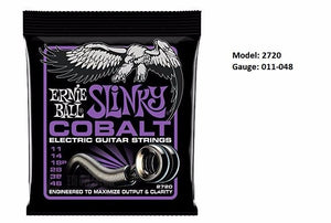 ERNIE BALL | Gauge: .011-.048 | Slinky Cobalt Electric Guitar Strings - Gigbagger