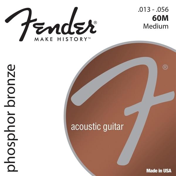 FENDER | Gauge: .013-.056 | 60M Medium | Phosphor Bronze Acoustic Guitar Strings - Gigbagger