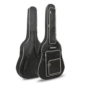 Gig Bag | 40/41 Inch | Black | Padded Waterproof Soft Case with Pockets for Acoustic/Classical Guitar - Gigbagger