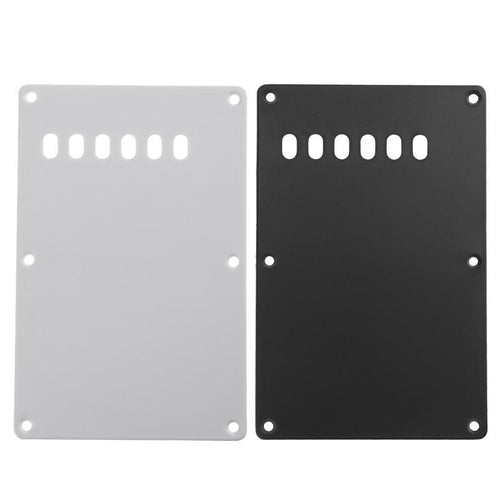 Guitar Backplate | Black or White | Plastic | Tremolo Spring Cover for ST/SQ Electric Guitar - Gigbagger