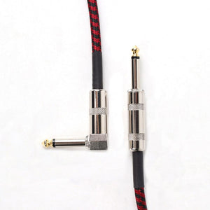 Guitar / Audio Cable | Length: 3m or 6m | Multifunctional | Noiseless | Straight To Right Angle Cable - Gigbagger