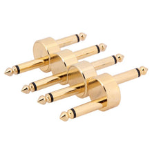Load image into Gallery viewer, Guitar Effects Pedal Coupler | 4 in Set | Gold | 1/4 inch | 6.35mm - Gigbagger
