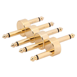 Guitar Effects Pedal Coupler | 4 in Set | Gold | 1/4 inch | 6.35mm - Gigbagger